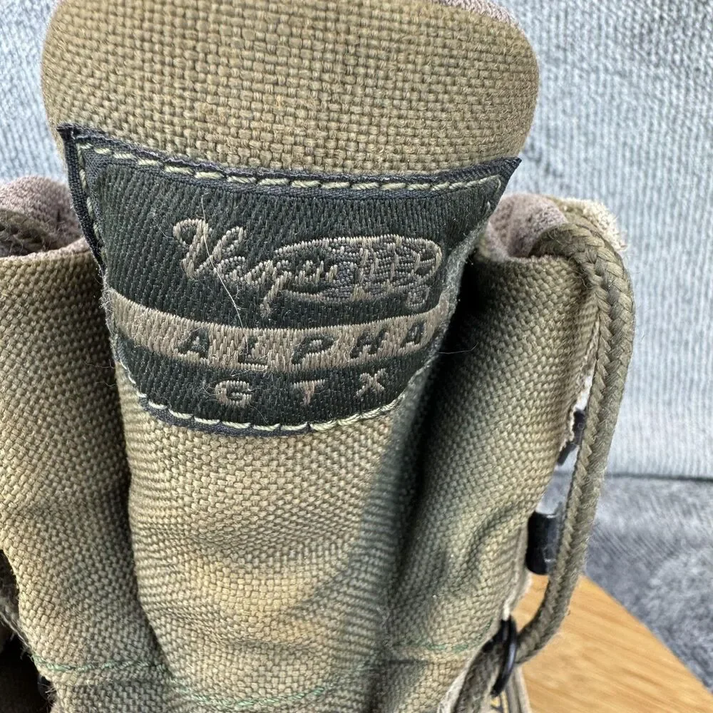 Vasque Alpha GTX Boots Mens Size 7.5 Brown Suede Hiking Lace Up Outdoor Hunting